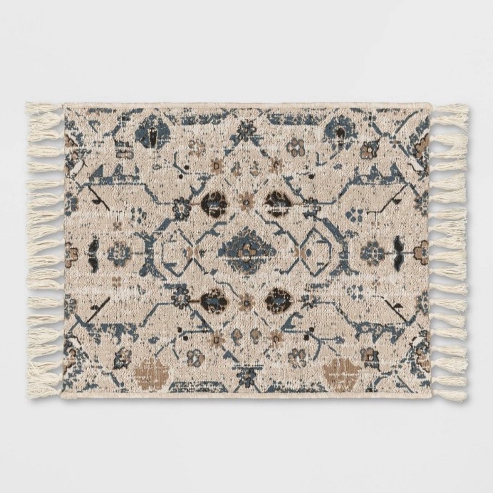 NWT 2'x3' Vintage Persian Linen Rectangular Woven Accent Rug - Threshold